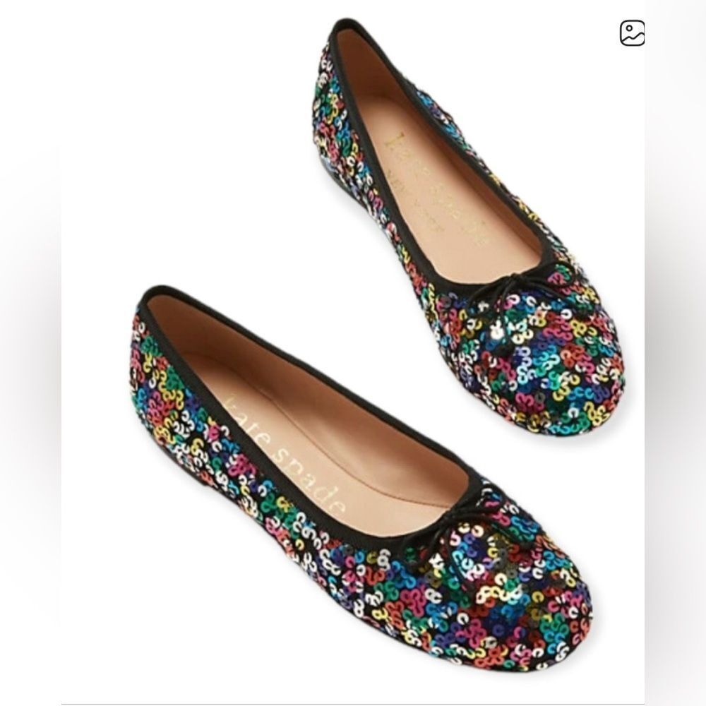 Kate Spade Honey Flats Multicolored Sequins 6.5